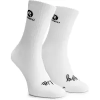 Rogelli Chaussettes Sport Crew Logo - Unisexe - Blanc/Noir