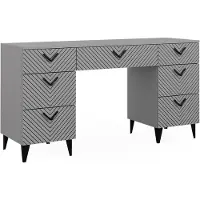 Vicco Anett Bureau – 150 x 45 cm met 7 laden Grijs