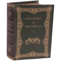 Baroque - Opberger - Opbergboek Scientifique et Industrie 23 cm - Zwart - 23x16.5x5.5 - PU Leather