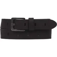 Petrol Industries Riem Jongens - Broekriem - Verstelbaar - Leer - Zwart - 75 cm