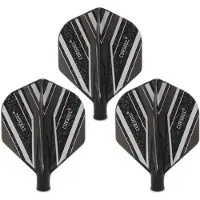Cuesoul - Tero Flight System AK4 Black Pattern - Black Standard - Dart Flights