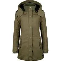 Black premium by emp Winterjas - Parka - S tot XXL - voor Vrouwen - olijf - Maat XL