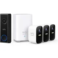 Eufy Eufycam Nachtzicht C30 2K FHD Video Deurbe+ 2C 3pcs Draadloze Beveiligingsset - Bundel