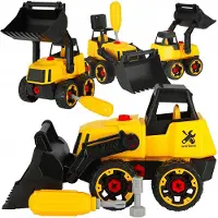 Mega Creative Bouwvoertuig Bulldozer Zelfmontage met Schroevendraaier