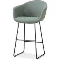Nolon Nino-Otis barkruk saliegroen - zwart onderstel - 75 cm