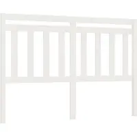 vidaXL Hoofdbord 156x4x100 cm massief grenenhout wit