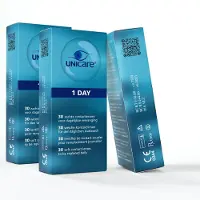 Unicare Zachte Daglenzen - 90 stuks - Sterkte -2.00 - Hioxifilcon A 58% water - Gevoelige Ogen
