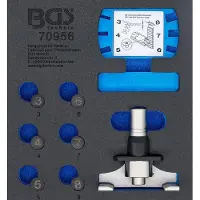 Bgs Accessoires voor gereedschapskoffers, Werkplaatswagen inzetstuk 1/6: Distributieriemspanningstester & meetgereedschapsset