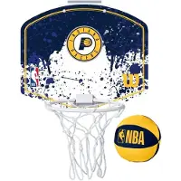 Wilson Team Mini Hoop Nba Pacers Set Bal En Mini Basketbalmand Veelkleurig