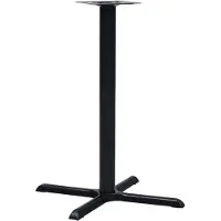 vidaXL Bistrotafelpoot 76x76x107 cm gietijzer zwart