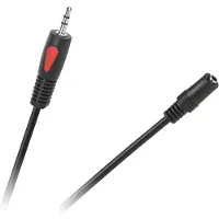 Cabletech Aux Kabel - Audio Kabel - Jack Verlengkabel - 3.5mm Jack (m) naar 3.5mm Jack (v) - 1.8m - Zwart