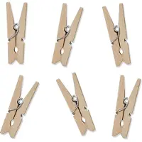 Party Deco Partydeco - Knijpers naturel (10st)