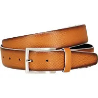 Lindenmann leren heren riem - cognac