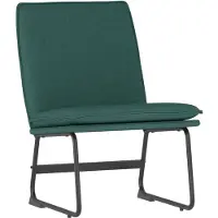 vidaXL Loungestoel 52x75x76 cm stof donkergroen