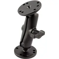Ram Mounts Universal Double Ball Mount With Two Round Plates B Size Medium Enkelvoudige Zwenkarm