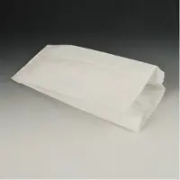 Papstar Geplooide zakken , papier & cellulose draad, wit, vulcapaciteit 2 kg, 350 x 130 x 70 mm, 1000 st.