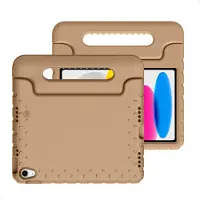IMoshion Kidsproof Backcover met handvat voor de Apple iPad 11 (2025) 11 inch A16 / iPad 10 (2022) 10.9 inch - Beige