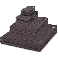 Möve Sonstiges 2 X zeepdoekje 2 X gasten- 2 X douche- 2 X handdoek - in set 8 pack Piquee