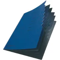 Herlitz map 1-7 - blauw - met 2 elastieken