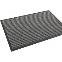 Tango Antislip Deurmat 51 - Grijs/Zwart Gestreept - 60x90 cm