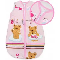 ANKRAS Baby Slaapzak 68-74 cm - 100% Katoen, 2,5 TOG, Roze Babyprint