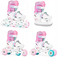 Raven Loret Glitter 4-in-1 schaatsen/rolschaatsen maat 27-30