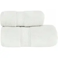 Markizeta Luxe Katoenen Badhanddoek Rodos 70x140cm - Dik & Pluizig 500GSM Wit