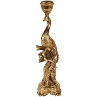 Baroque - Kandelaar - Kandelaar Vogel 29,3 cm - Goud - Resin - 29.3x7.8x7.8 - Polyresin