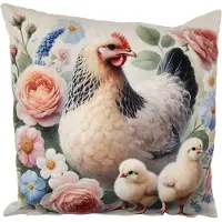 Clayre & Eef Kussenhoes 45x45 cm Beige Polyester