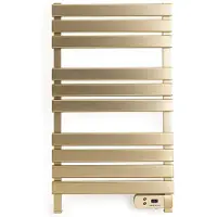 Create - Elektrische handdoekhouder 500W - Geborsteld goud - Zonder benen - Zonder plank - WARM TOWEL