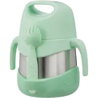 B.Box geïsoleerde voedselcontainer | Gemakkelijk te openen container voor peuters | Dubbelwandig roestvrij staal, houdt voedsel tot 10 uur koud en tot 9 uur warm | 335 ml/11 oz