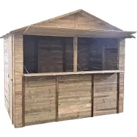 Solid Superia Market House S8723-1 Tuinhuis - Vuren - Geïmpregneerd - 257,4x179,4cm