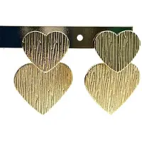 Go Dutch Label Oorhangers 2 Hartjes Goud