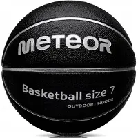 Meteor Basketbal Maat 7 - Zwart/Zilver - Training & Wedstrijd