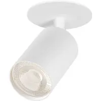 Braytron - Spot Armatuur - inbouw Spot - GU10 Fitting - Inbouw Rond - Mat Wit Aluminium - Kantelbaar