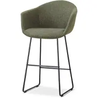 Nolon Nino-Otis barkruk forestgroen - zwart onderstel - 75 cm