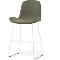 Nolon Nino-Fé barkruk forestgroen - wit onderstel - 65 cm