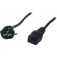 POS AC Kabel C19 (16A) Groep CEE7/7 Hoek (1,5m)