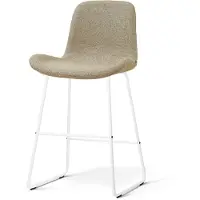 Nolon Nino-Fé barkruk taupe melange - wit onderstel - 65 cm