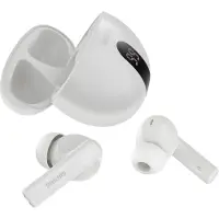 Philips TAT2520WT - TWS oordopjes met display - ANC - IPX4 - multipoint - aanraakbediening - 20 uur afspeeltijd - Werkt met app - Wit