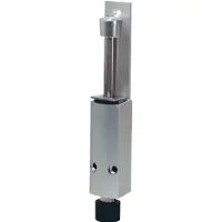 Kws deurstoppers 1224.02 alu.zilverkleur.lak.slaghoogte 90mm deurmontage - 1224.02