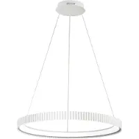 LUCE Design Hanglamp Niike, wit / opaal, Woon-/ Eetkamer, metaal, Modern