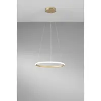 LUCE Design Hanglamp Axis, messing / goud, Woon-/ Eetkamer, metaal, Modern