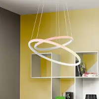 LUCE Design Hanglamp Axis, wit / opaal, Woon-/ Eetkamer, metaal, Modern