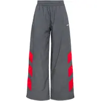 Adidas Broek 'BLOCKED WASHED TRACK' rood / zwart