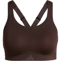 Adidas Sport bh 'Optime' chocoladebruin / donkergrijs
