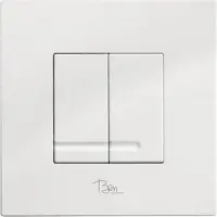 Ben Nemano Bedieningspaneel 16x16 cm glans wit voor BPF en BPSF