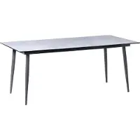 Beliani SOVARETO - Tuintafel - Donkergrijs/Lichtgrijs - HPL/Aluminium