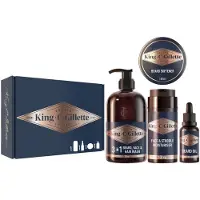 King C. Gillette Giftpack - Perfecte Baard Ritueel Kit voor Dagelijks Heerlijk Ruikende Baard