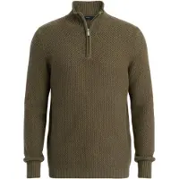 OMBRE Trui 'OM-SWZS-0105' olijfgroen